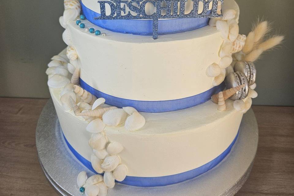 Nadel cake thème mer