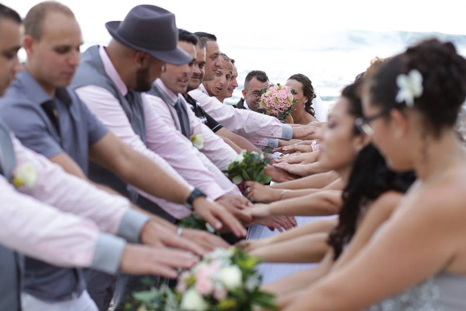 Un mariage plein de sourires