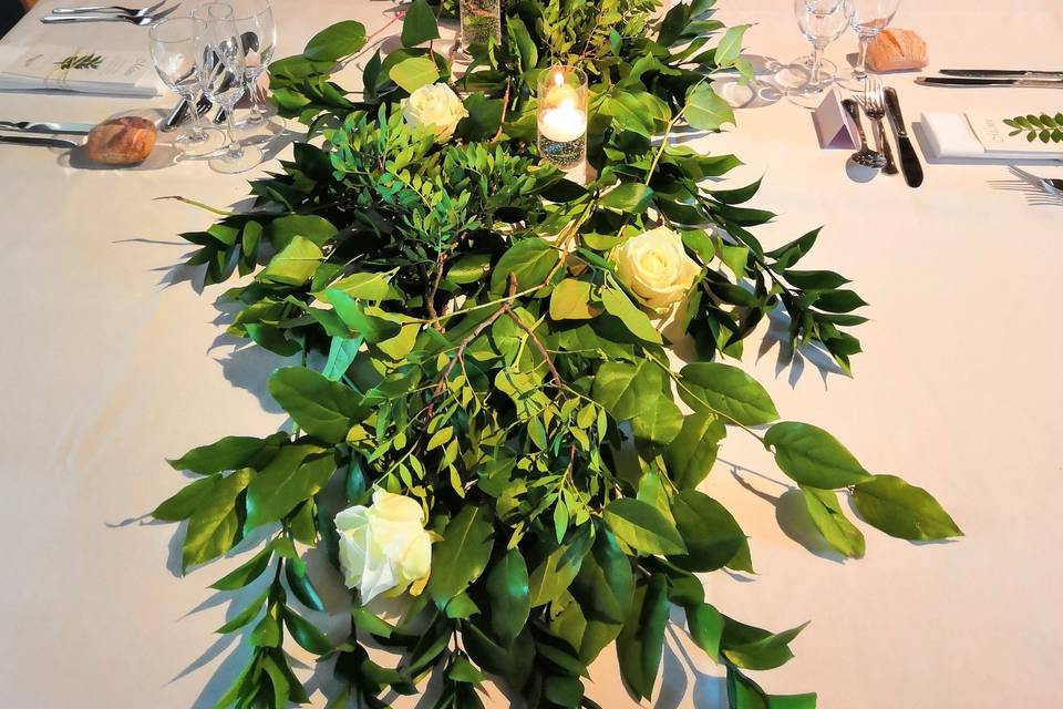 Mariage nature vert et blanc