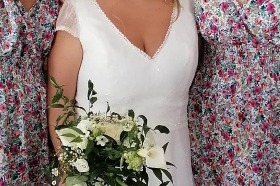 Témoins et mariée