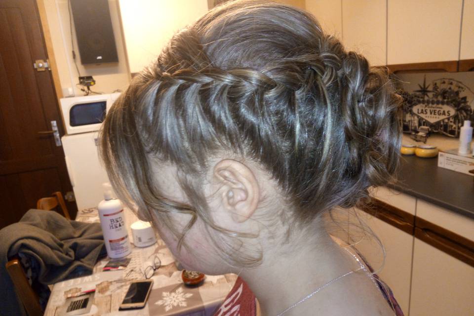 Chignon+natte