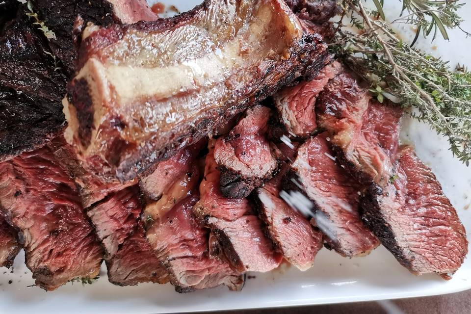 Découpe de cote de boeuf