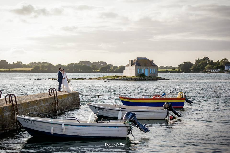 De là on voit la maison