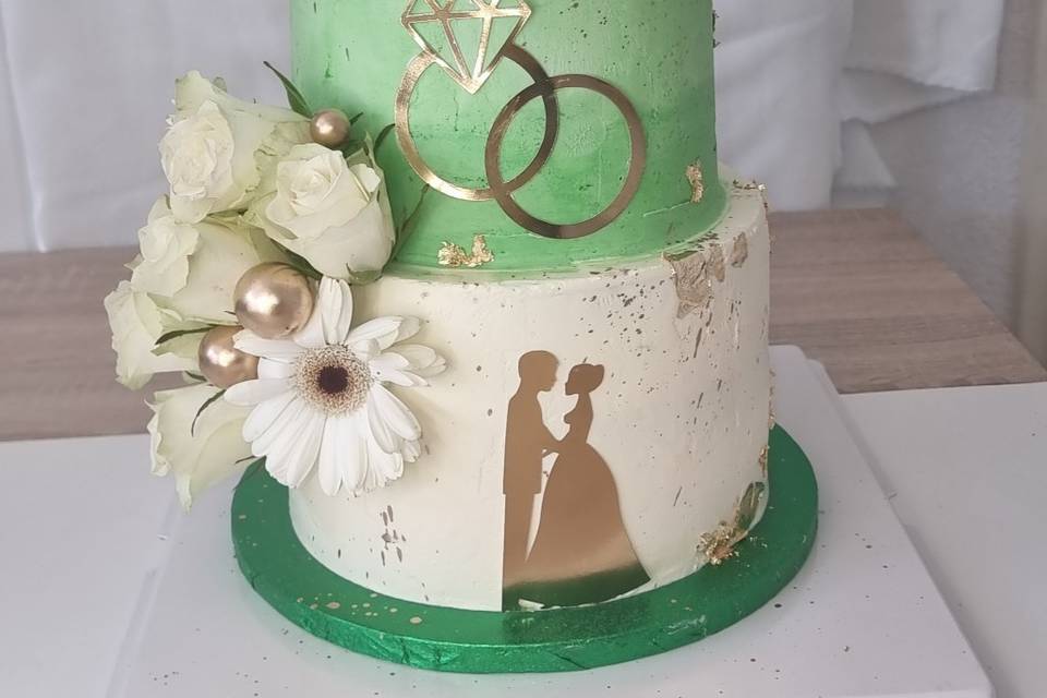Wedding cake Green