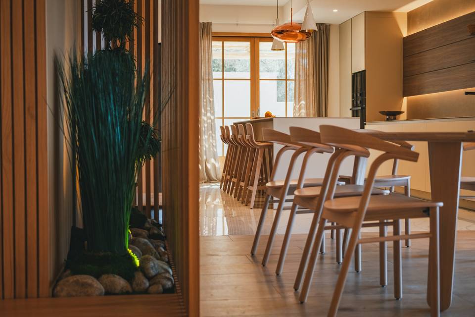 Espace repas intérieur