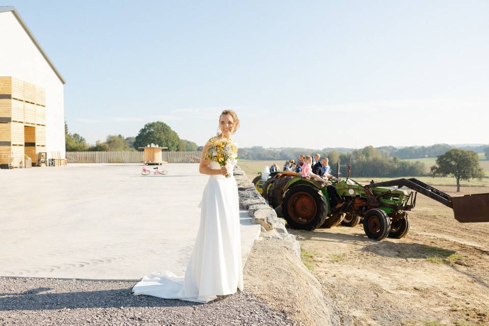 Un mariage en tracteur?