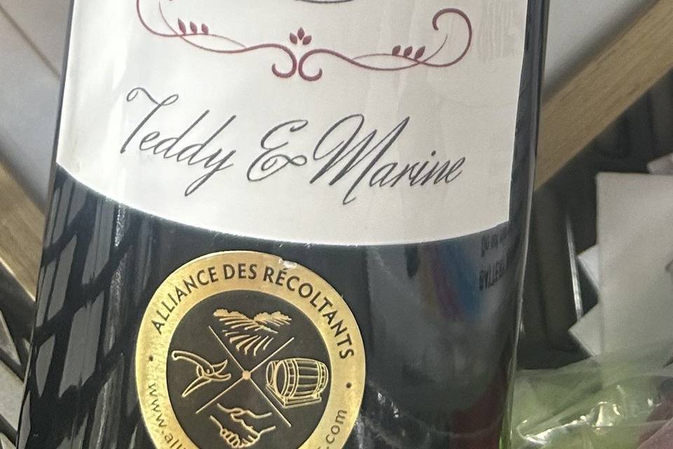 Étiquette vins