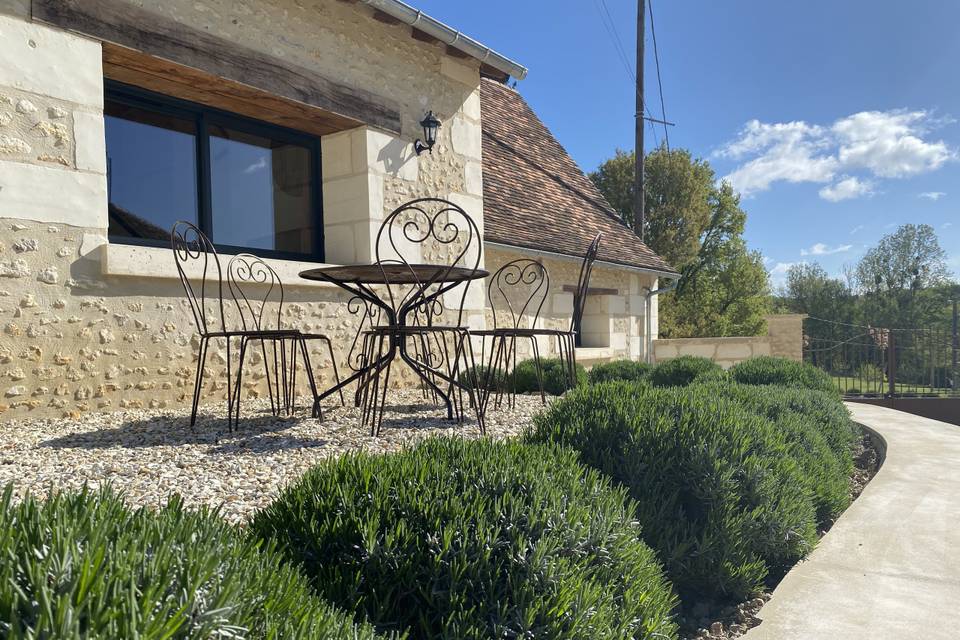 Terrasse gîte 14 personnes