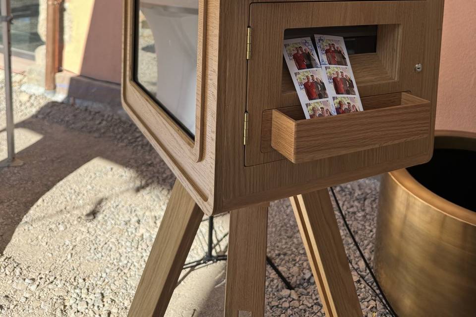 Photobooth wood tirages photos