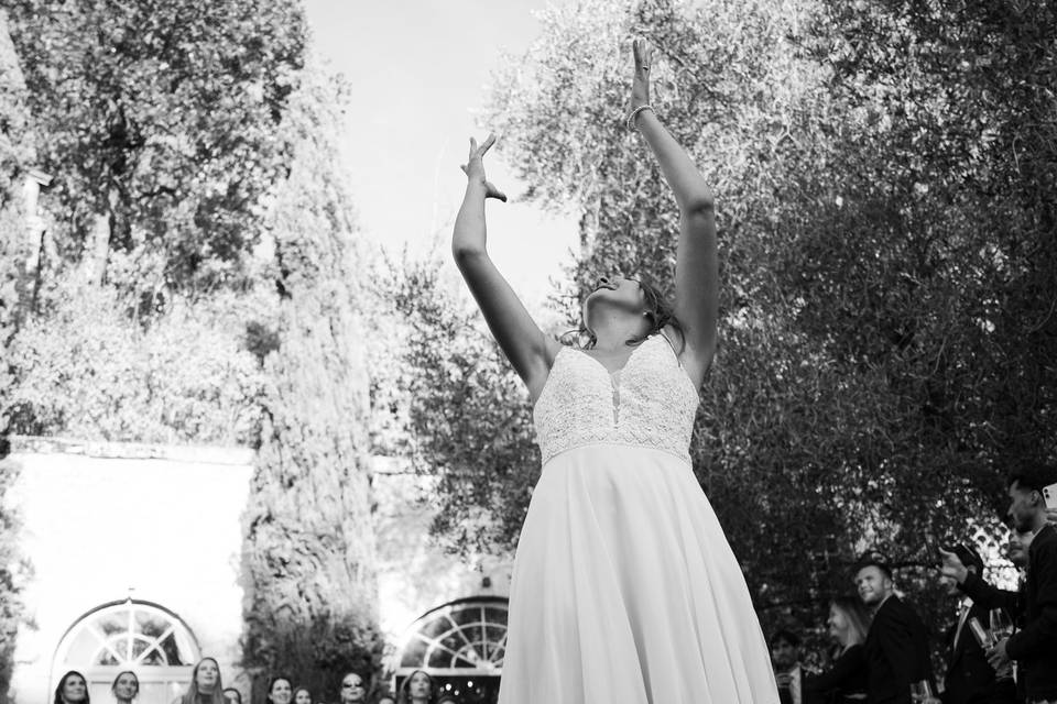 Lancé de bouquet