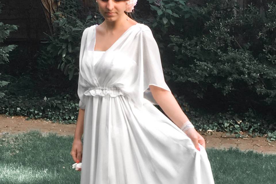 Robe bohème mousseline de soie