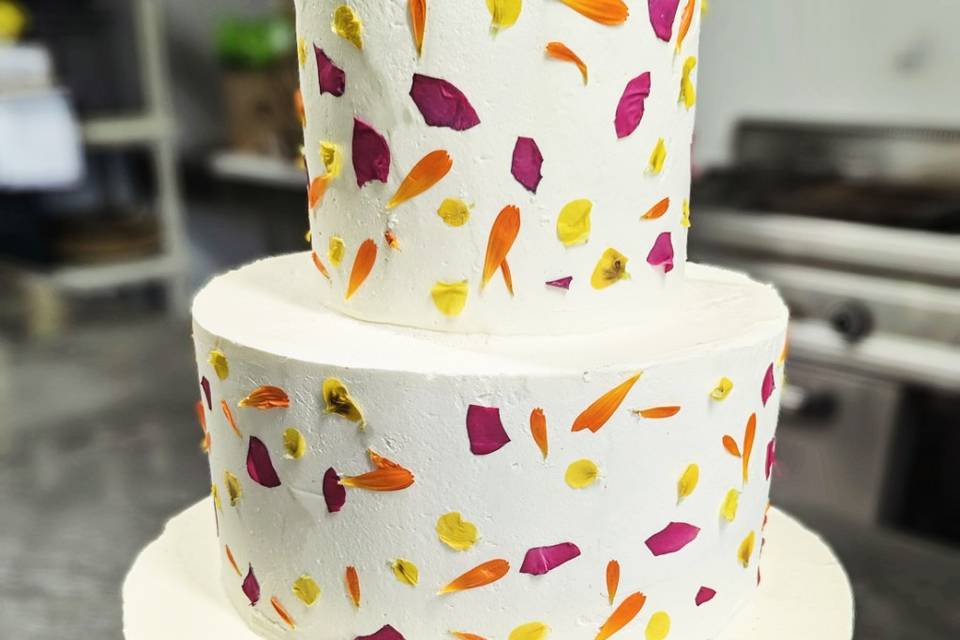 Confettis de fleurs comestible