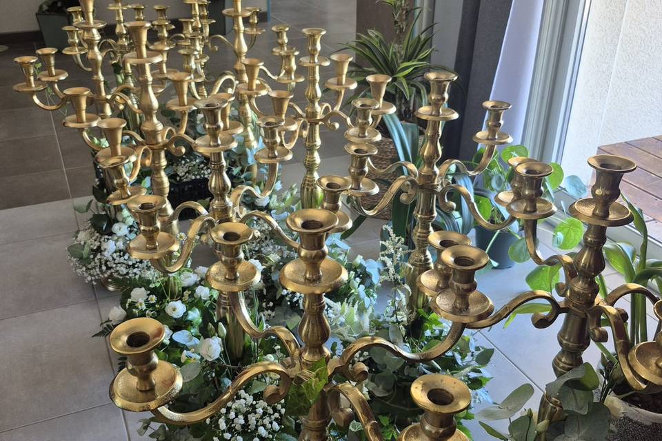 Fleurissement chandeliers