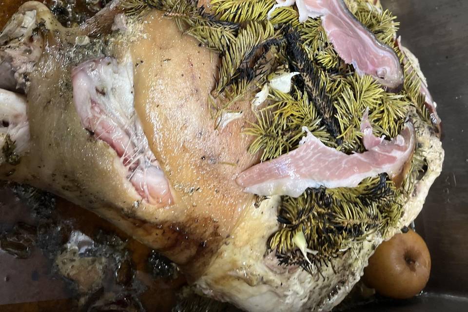 Jambon à l'os au sapin