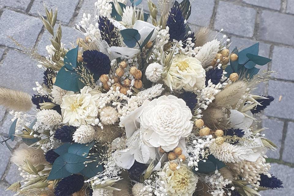 Bouquet mariée sec