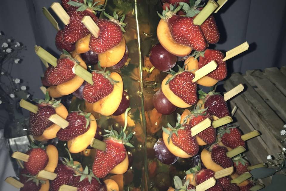 Brochettes de fruits