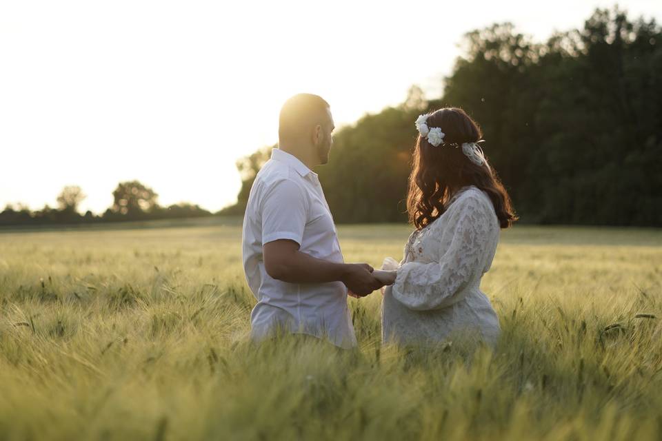 Mariage intimiste et bohème