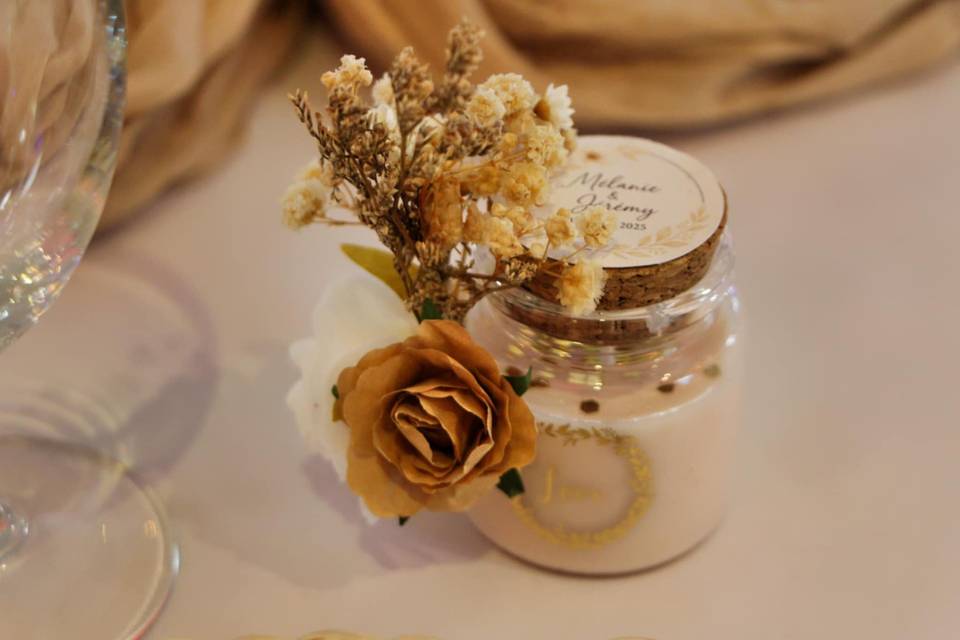 Cadeaux invité bougie