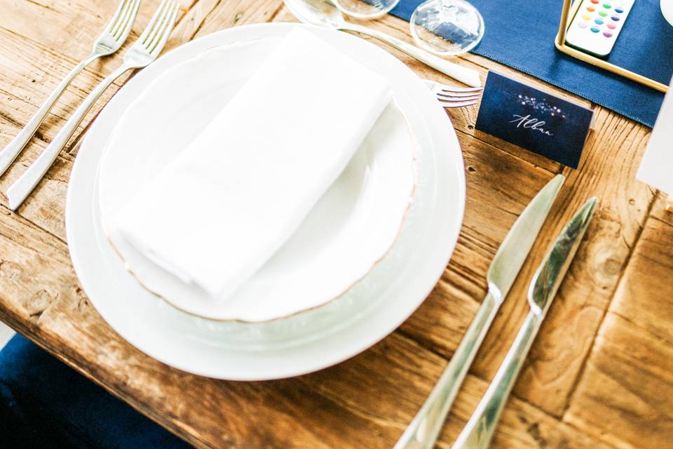 Présentation table de mariage