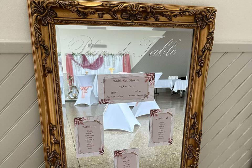 Plan de table personnalisable