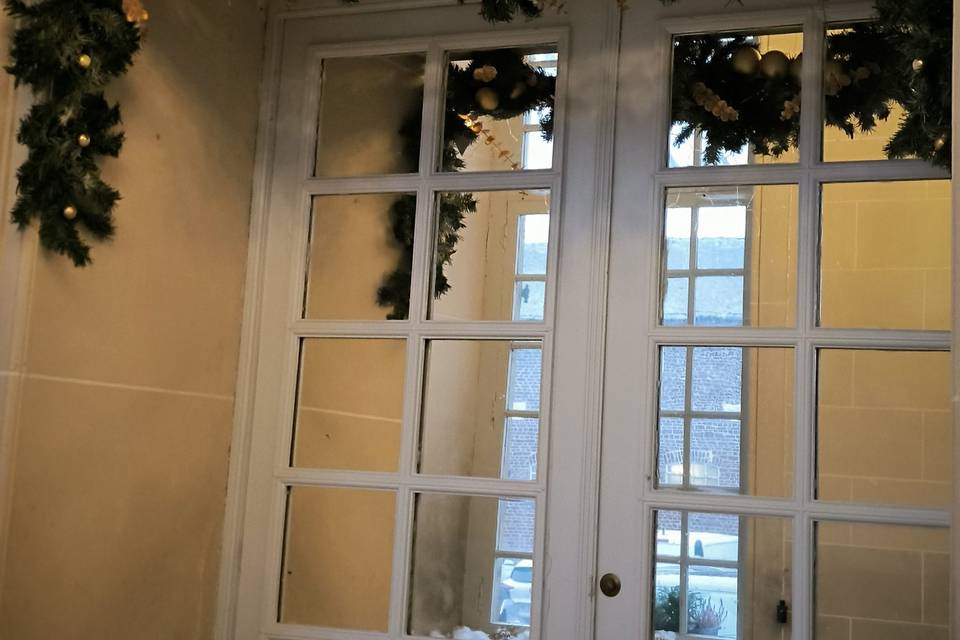 Haut de porte mariage noël