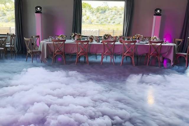 Mariage : machine fumée lourde