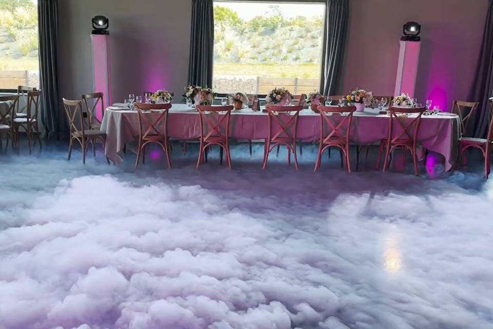 Mariage : machine fumée lourde