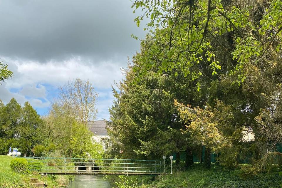 Rivière au fond du jardin