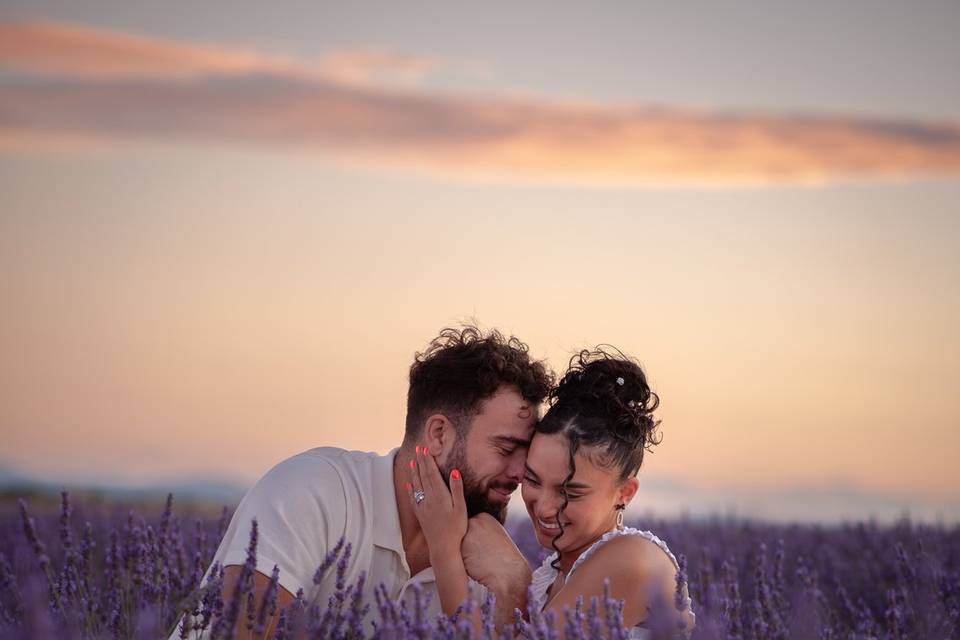 Lavender engagement