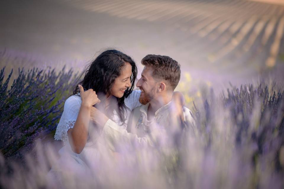 Lavender engagement