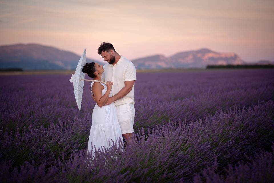 Lavender engagement