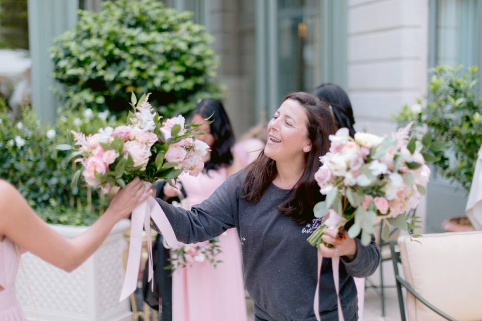 Remise des bouquets