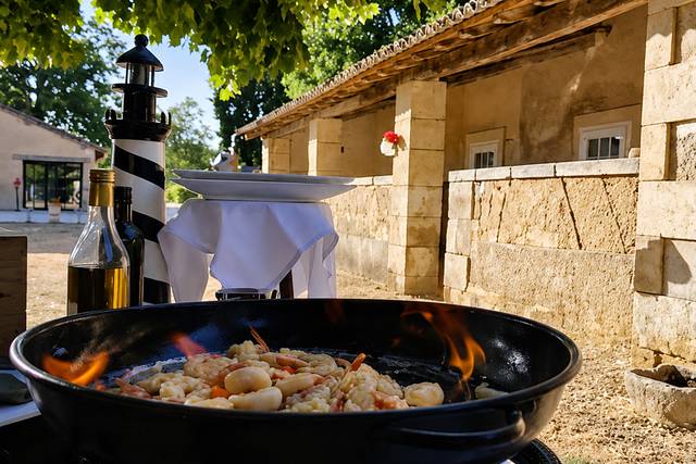 Crevettes flambées