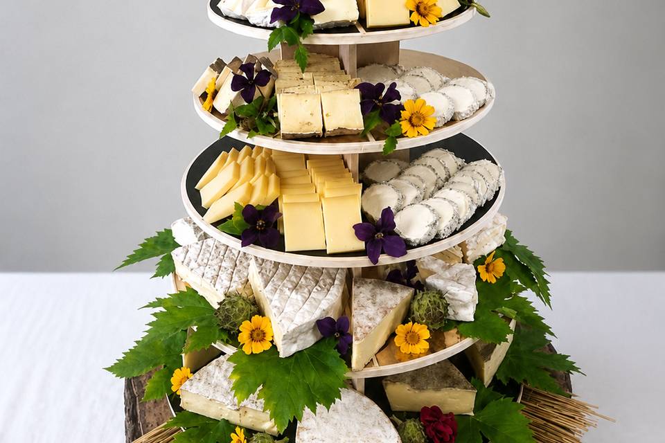 Pièce montée de fromages