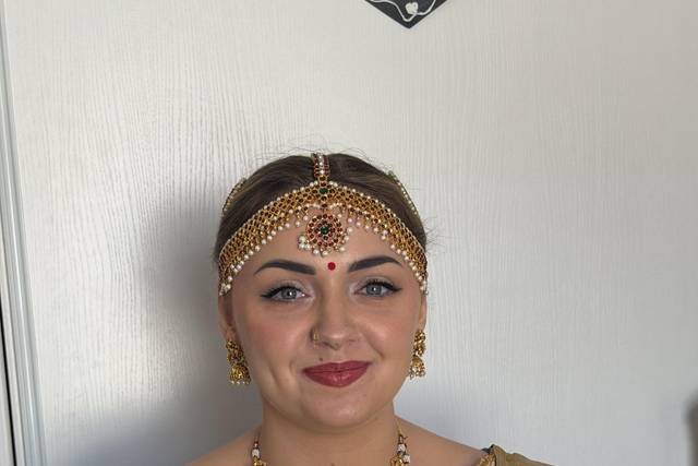 French bride Indian Style