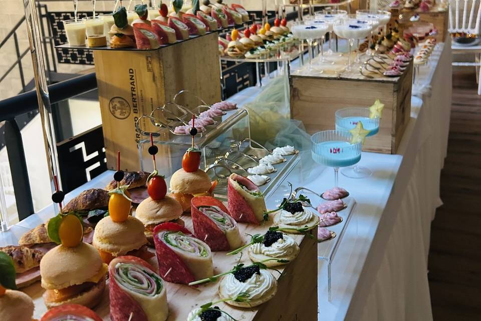 Buffet by traiteur Oliva Borde