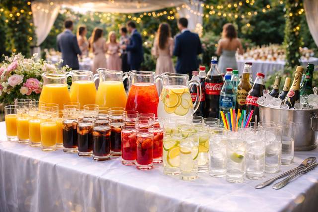 Buffet de boissons fraîches
