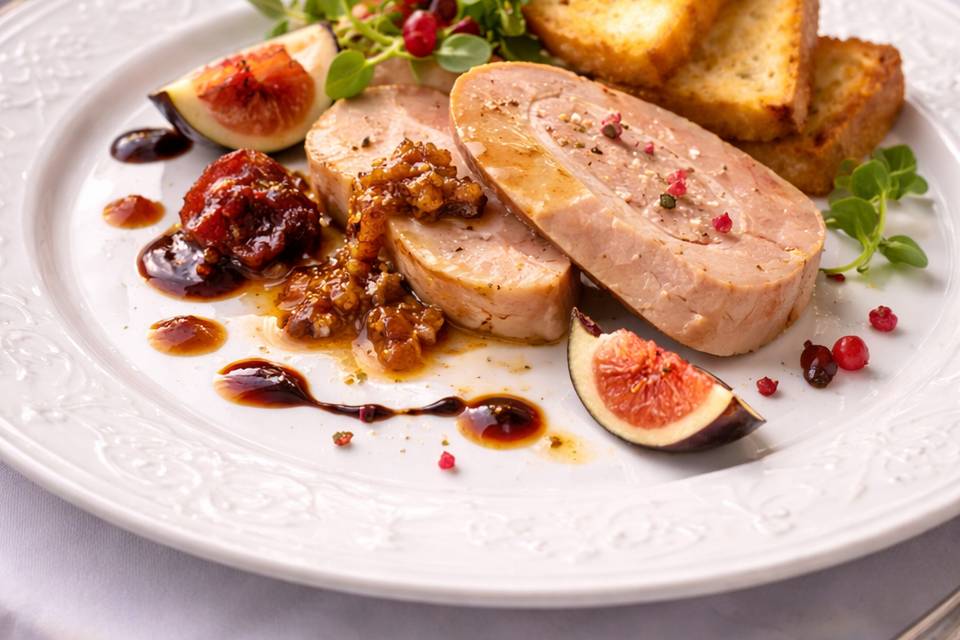Assiette de Foie gras, figues