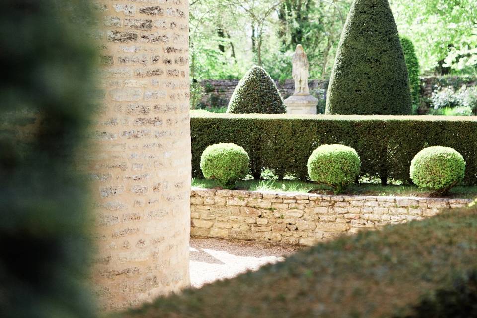 Vue sur les jardins galants