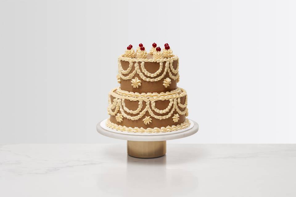 Wedding Cake Vintage Chocolat
