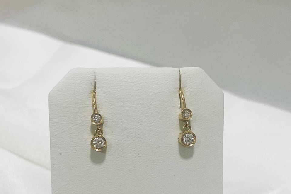 Boucles d’oreilles diamant