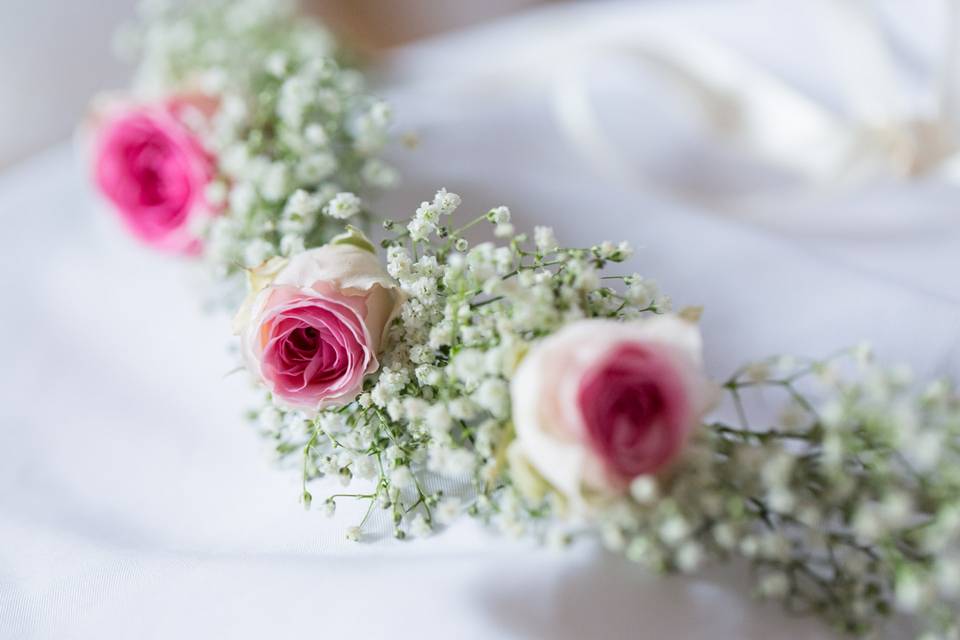 Une couronne de fleurs