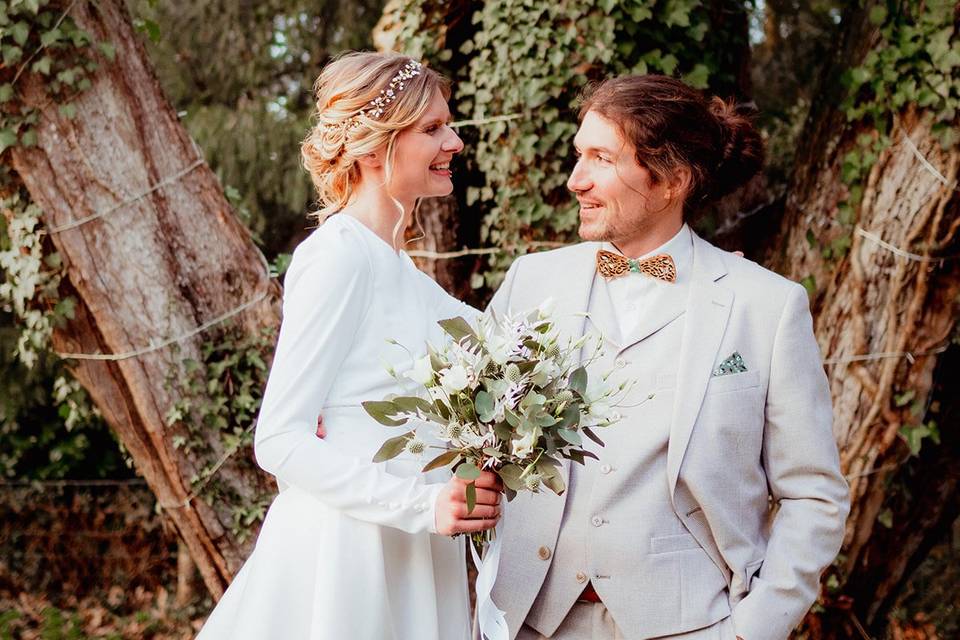 Bouquet de mariée E&R