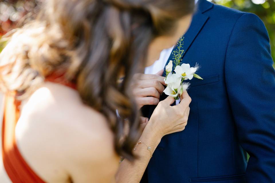 Boutonnière marié E&R