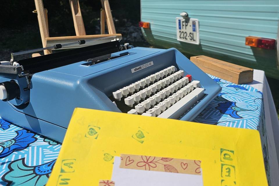 Une machine à écrire vintage