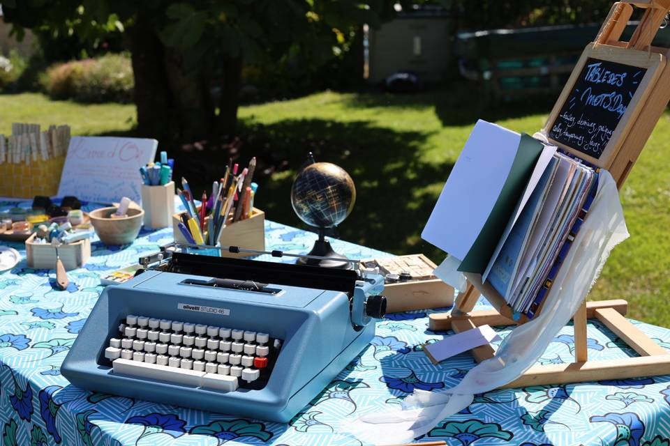 La machine à écrire du love