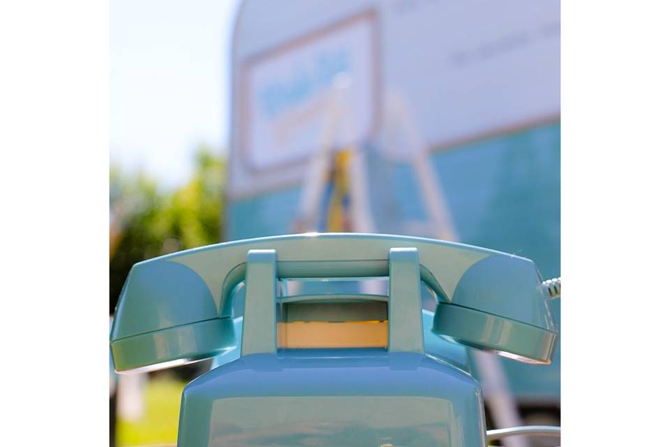 Téléphone en bakélite vintage