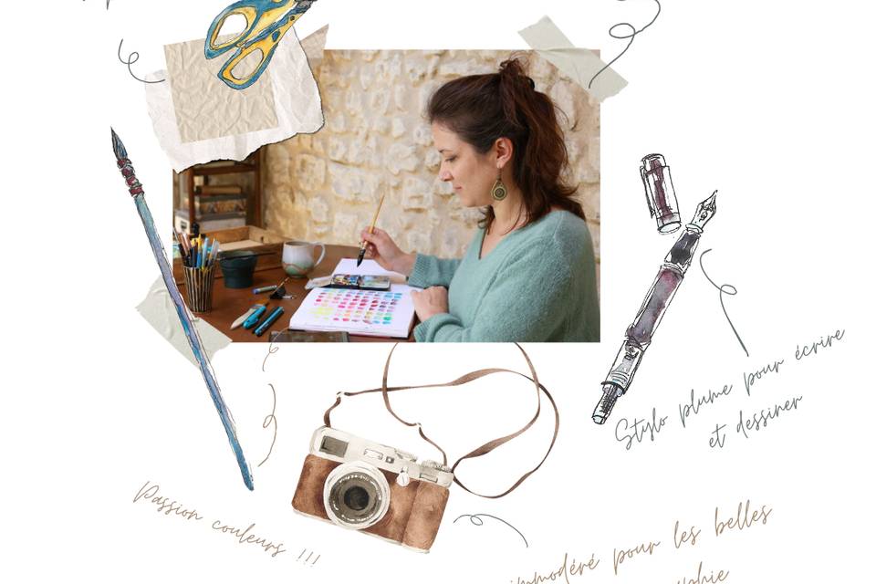 Marion, artiste aquarelliste