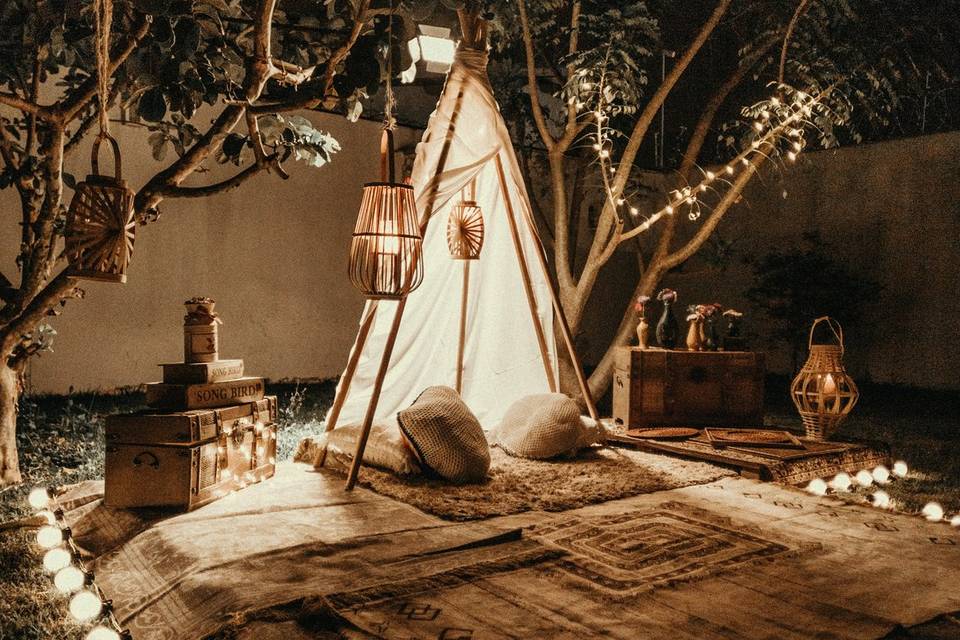 Décoration tipi mariage