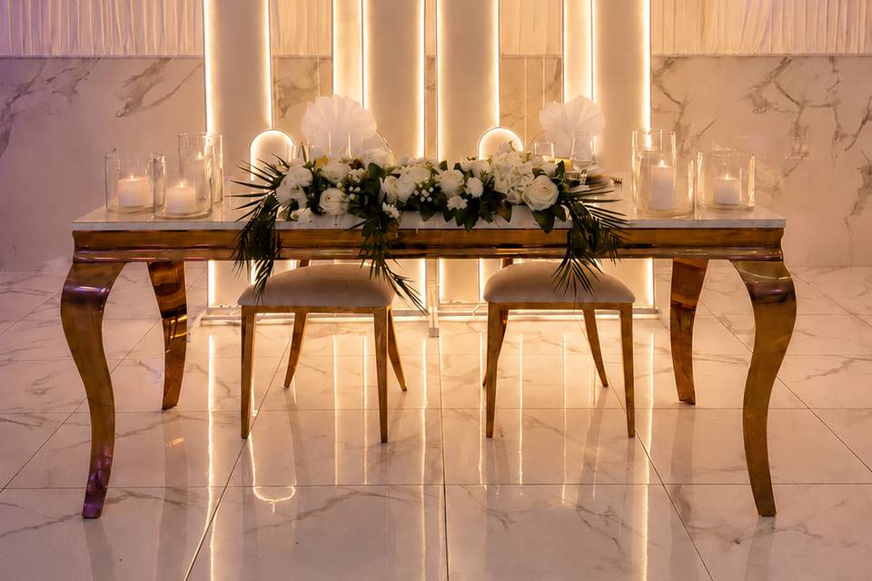 Table des mariés